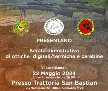 Serata dimostrativa di ottiche digitali/termiche e carabine