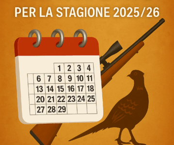 Calendario Venatorio per la stagione 2025/26