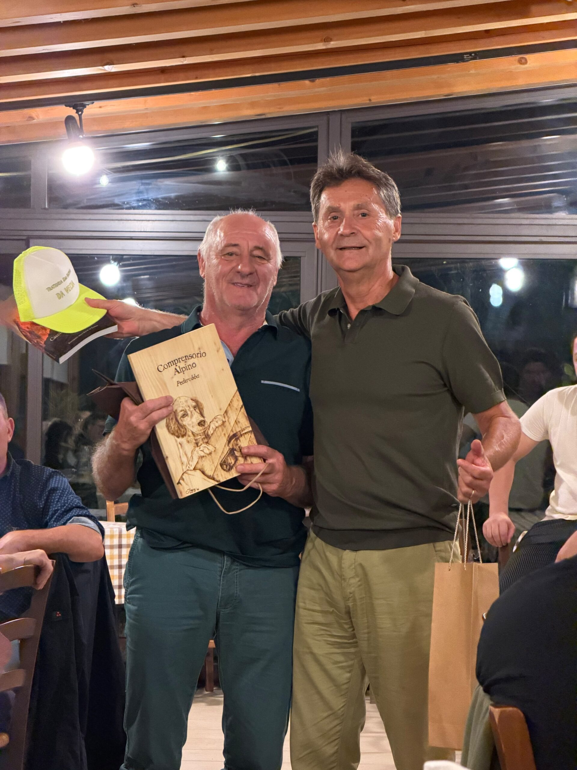Momento della lotteria durante la Cena Sociale della Riserva di Pederobba